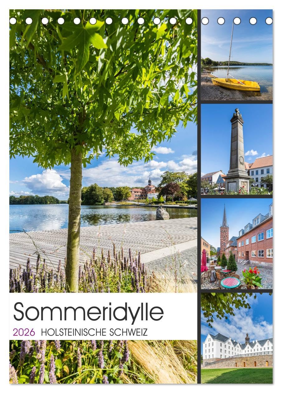 HOLSTEINISCHE SCHWEIZ Sommeridylle (Tischkalender 2026 DIN A5 hoch), CALVENDO Monatskalender Leisure, Home & Garden