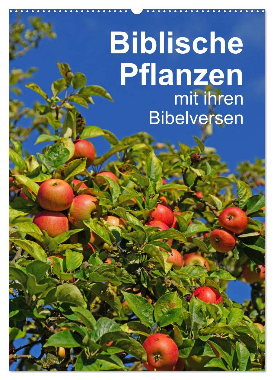 Biblische Pflanzen mit ihren Bibelversen (Wandkalender 2026 DIN A2 hoch), CALVENDO Monatskalender Leisure, Home & Garden