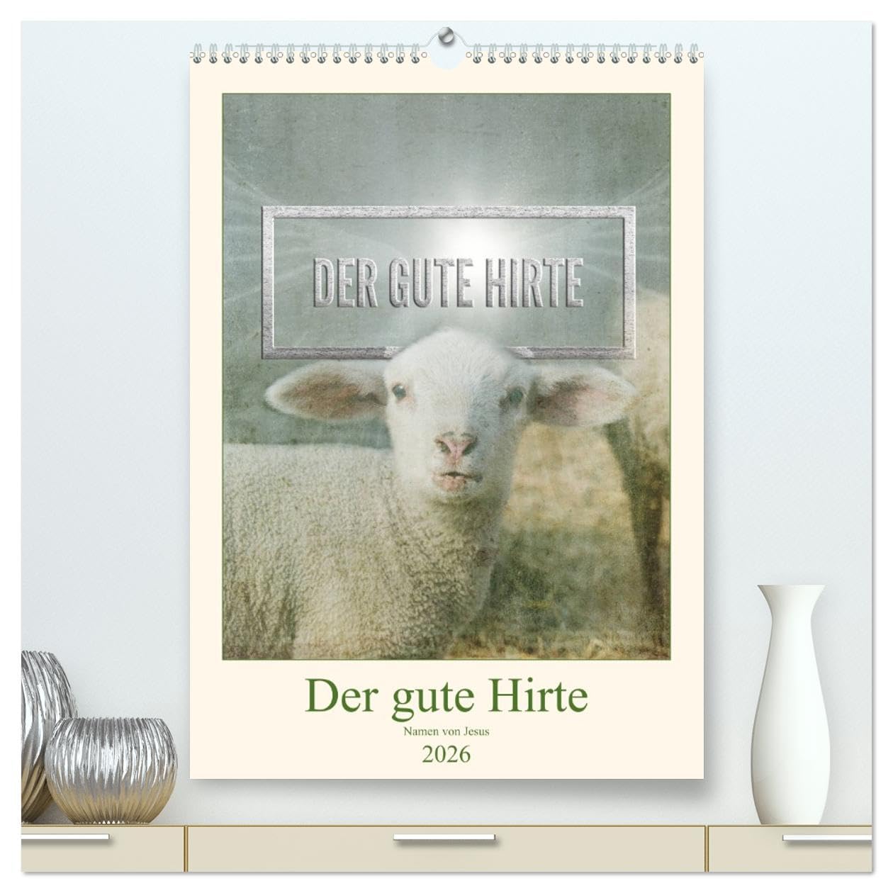 Namen von Jesus (hochwertiger Premium Wandkalender 2026 DIN A2 hoch), Kunstdruck in Hochglanz Film, Art & Culture