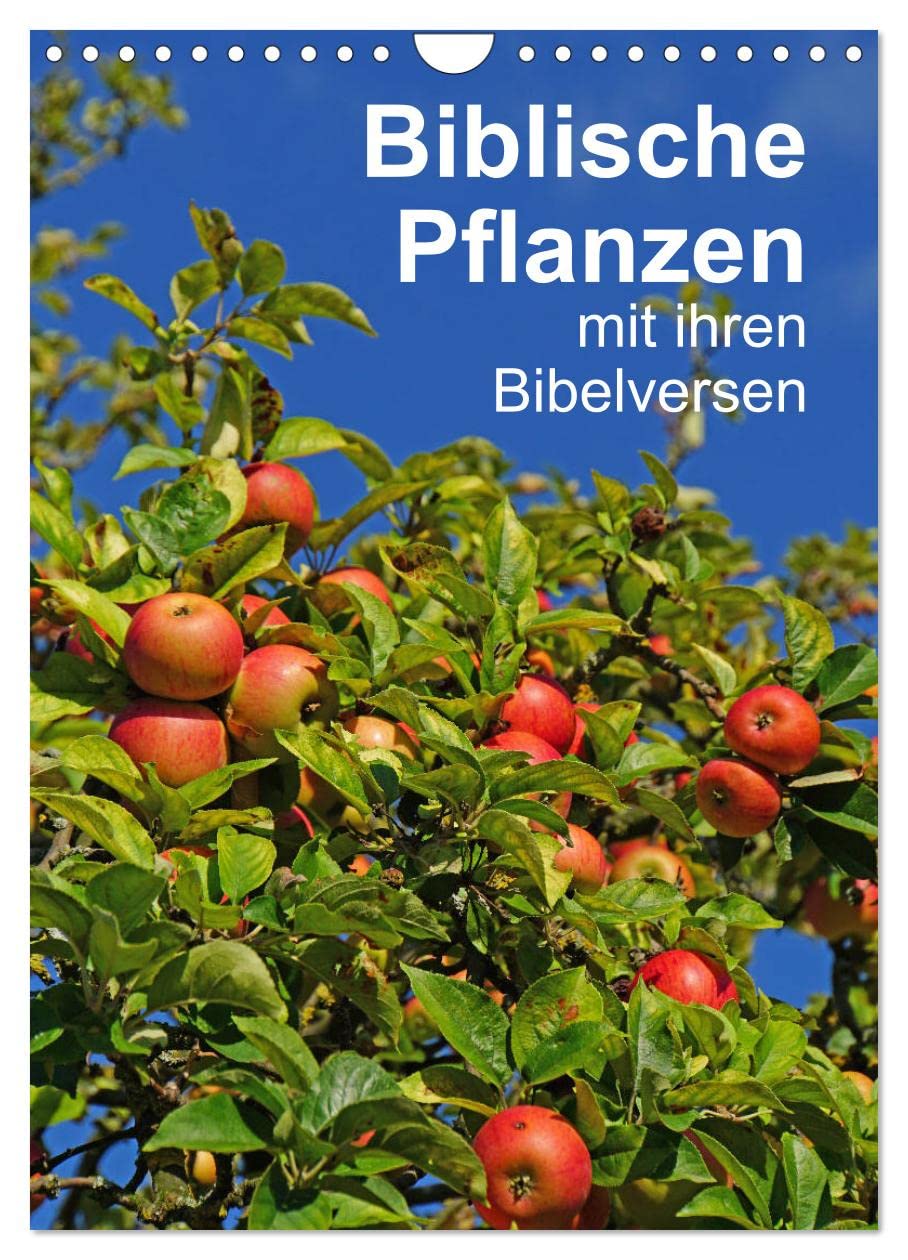 Biblische Pflanzen mit ihren Bibelversen (Wandkalender 2026 DIN A4 hoch), CALVENDO Monatskalender Leisure, Home & Garden