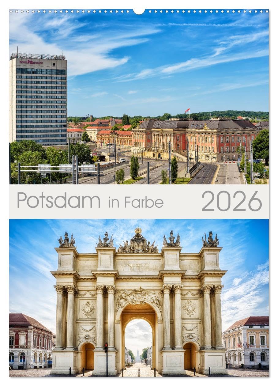 Potsdam in Farbe (Wandkalender 2026 DIN A2 hoch), CALVENDO Monatskalender Business & Technology