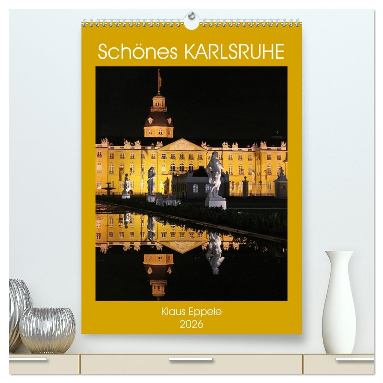 Schönes Karlsruhe (hochwertiger Premium Wandkalender 2026 DIN A2 hoch), Kunstdruck in Hochglanz Leisure, Home & Garden