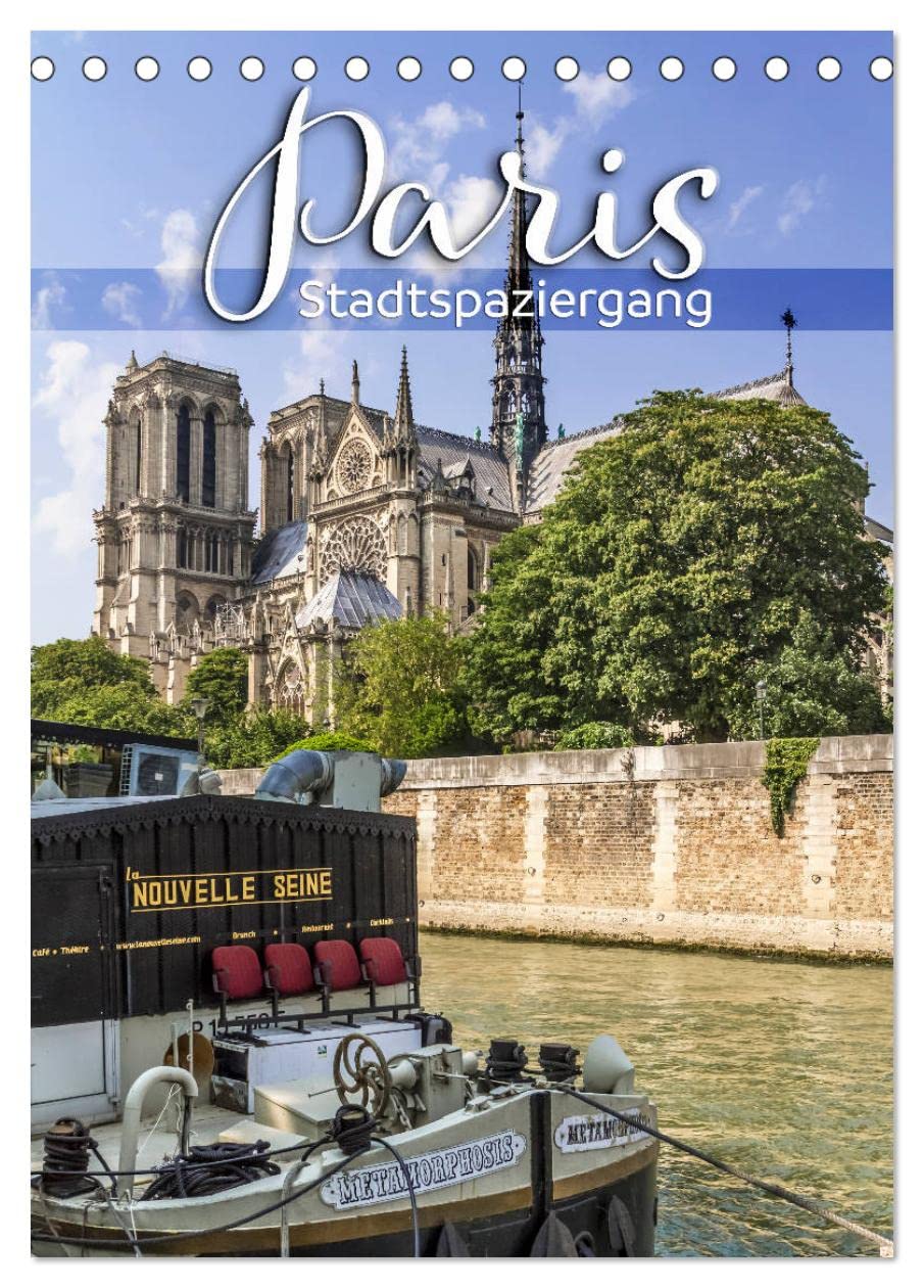 PARIS Stadtspaziergang (Tischkalender 2026 DIN A5 hoch), CALVENDO Monatskalender Leisure, Home & Garden