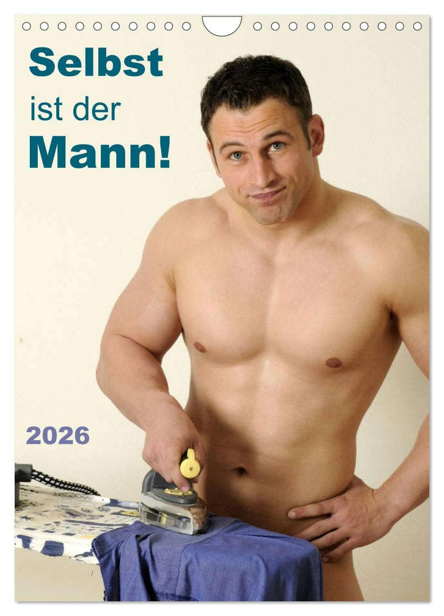 Selbst ist der Mann! (Wandkalender 2026 DIN A4 hoch), CALVENDO Monatskalender: 12 nackte Männer bei Hobby und Haushalt (CALVENDO Erotik) Calendars