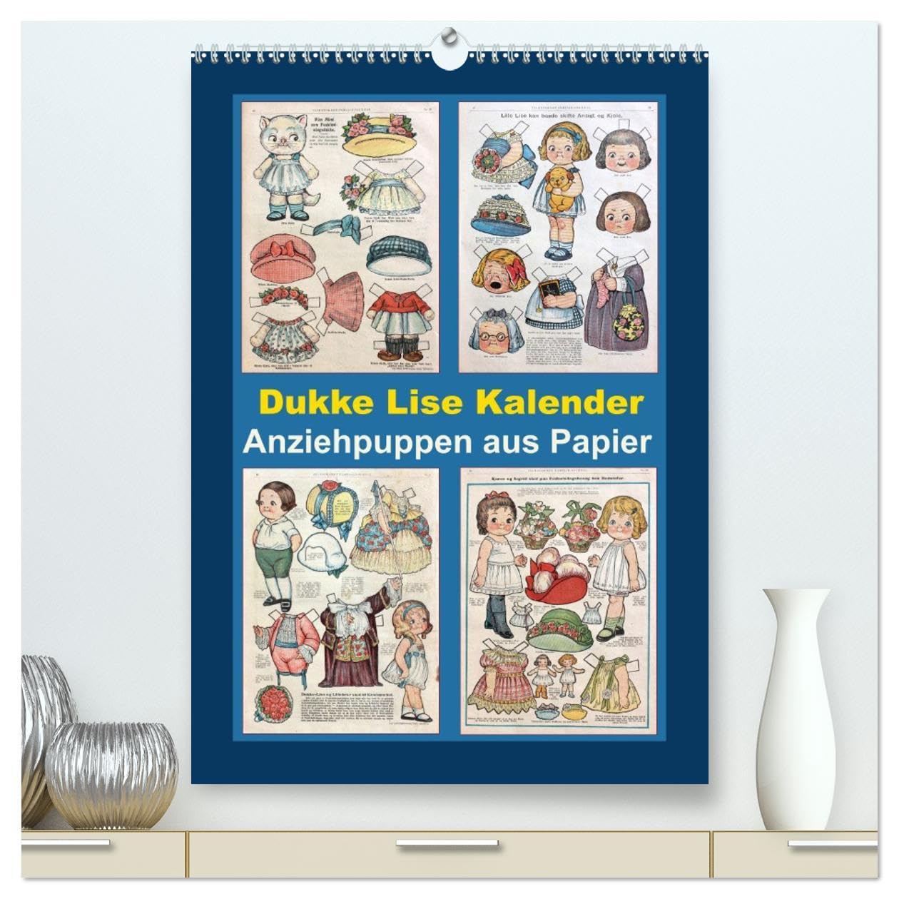 Dukke Lise Kalender - Anziehpuppen aus Papier (hochwertiger Premium Wandkalender 2026 DIN A2 hoch), Kunstdruck in Hochglanz: Kalender mit 12 alten ... der Zeit von 1918 bis 1926. (CALVENDO Kunst) Leisure, Home & Garden