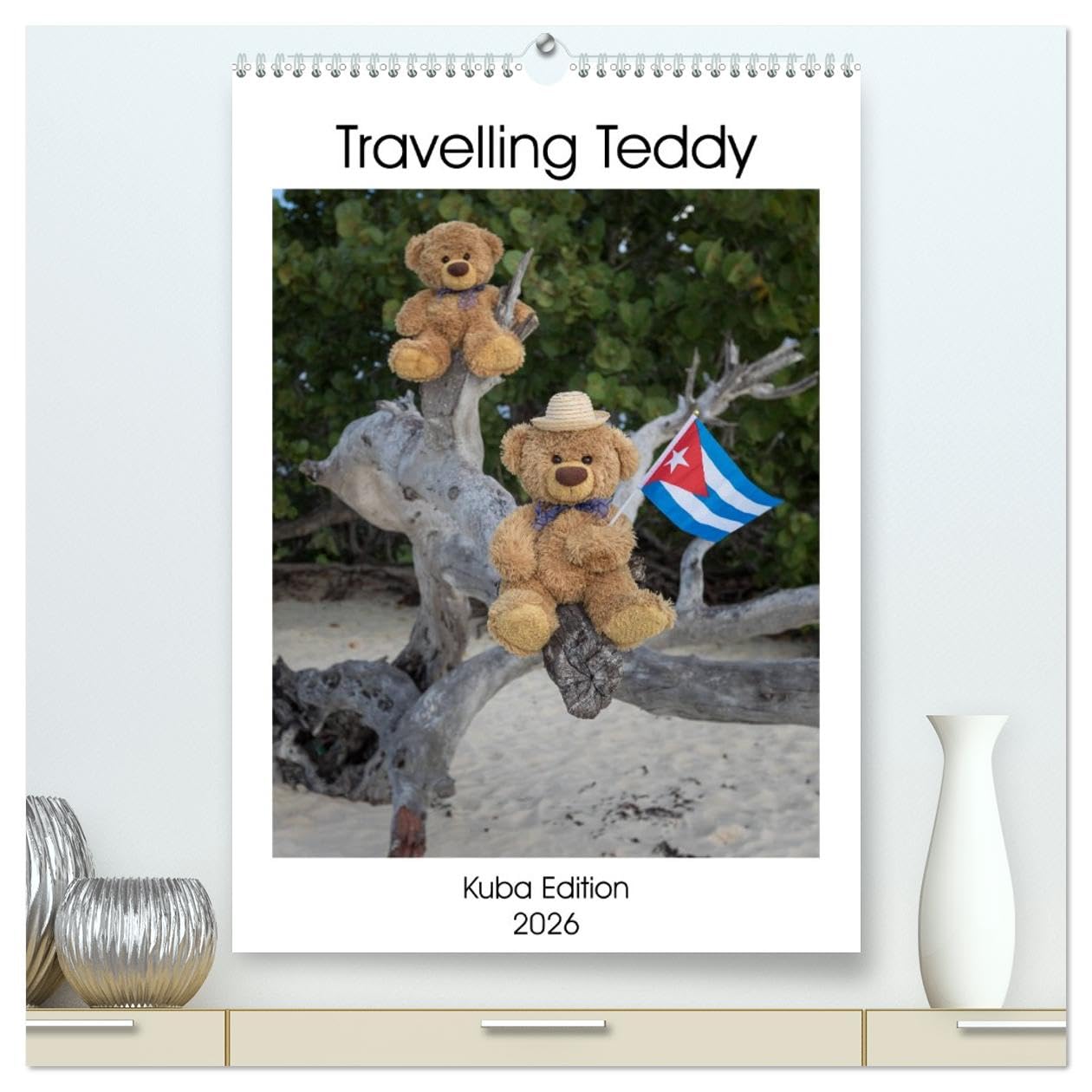 Travelling Teddy Kuba Edition 2026 (hochwertiger Premium Wandkalender 2026 DIN A2 hoch), Kunstdruck in Hochglanz: Tolle Bilder meines Teddy auf seinen Reisen durch Kuba (CALVENDO Spass) Social Sciences