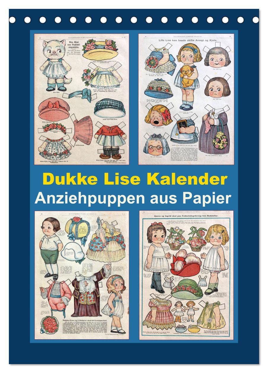 Dukke Lise Kalender - Anziehpuppen aus Papier (Tischkalender 2026 DIN A5 hoch), CALVENDO Monatskalender: Kalender mit 12 alten Dukke Lise Anziehpuppen aus der Zeit von 1918 bis 1926. (CALVENDO Kunst) Leisure, Home & Garden