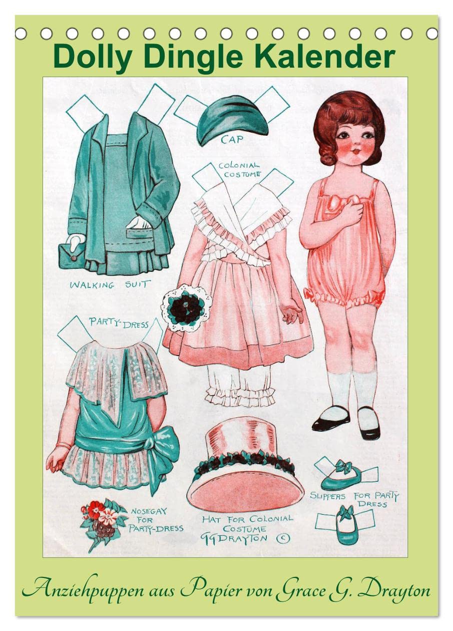 Dolly Dingle Kalender - Anziehpuppen von Grace G. Drayton (Tischkalender 2026 DIN A5 hoch), CALVENDO Monatskalender: Kalender mit 12 alten Dolly ... aus der Zeit von 1927-1931 (CALVENDO Kunst) Film, Art & Culture