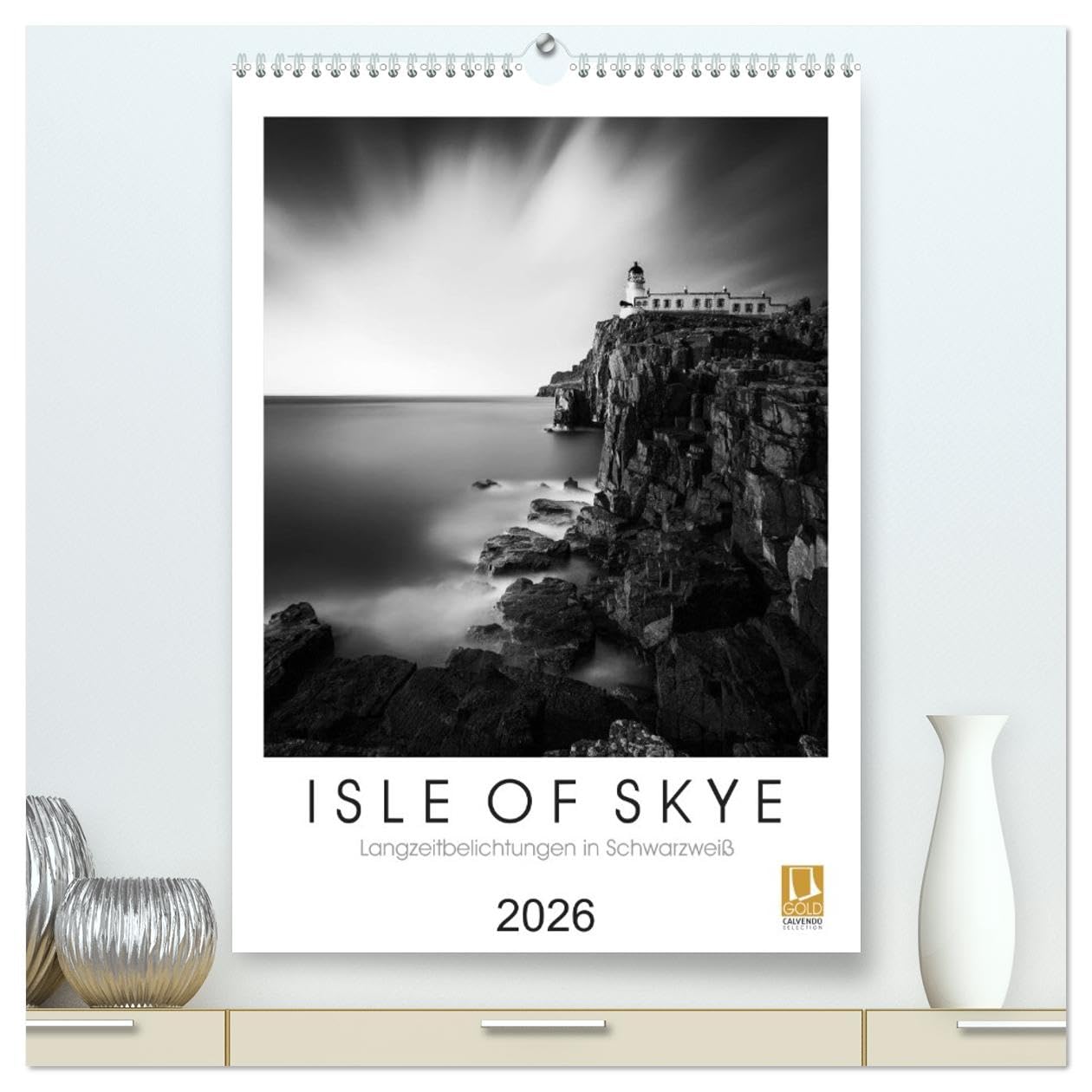 Isle of Skye - Langzeitbelichtungen in Schwarzweiß (hochwertiger Premium Wandkalender 2026 DIN A2 hoch), Kunstdruck in Hochglanz: Monochrome ... der schottischen Trauminsel. (CALVENDO Natur) Photography