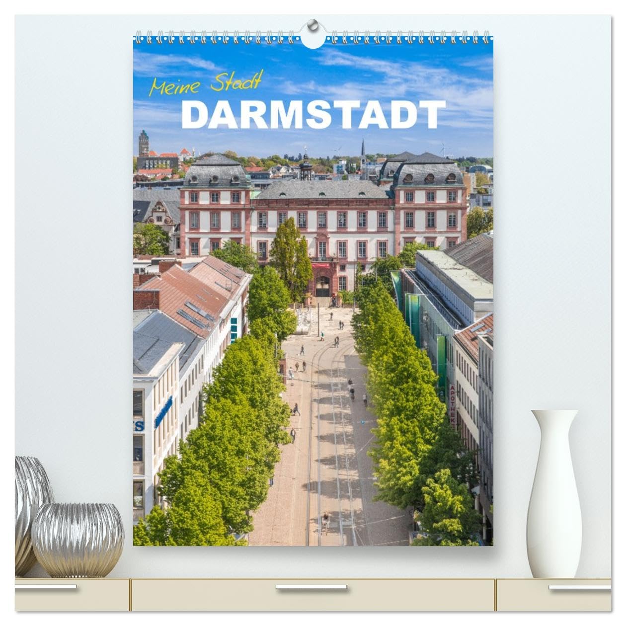 Meine Stadt Darmstadt (hochwertiger Premium Wandkalender 2026 DIN A2 hoch), Kunstdruck in Hochglanz: Brillante Fotografien der südhessischen Großstadt (CALVENDO Orte) Film, Art & Culture