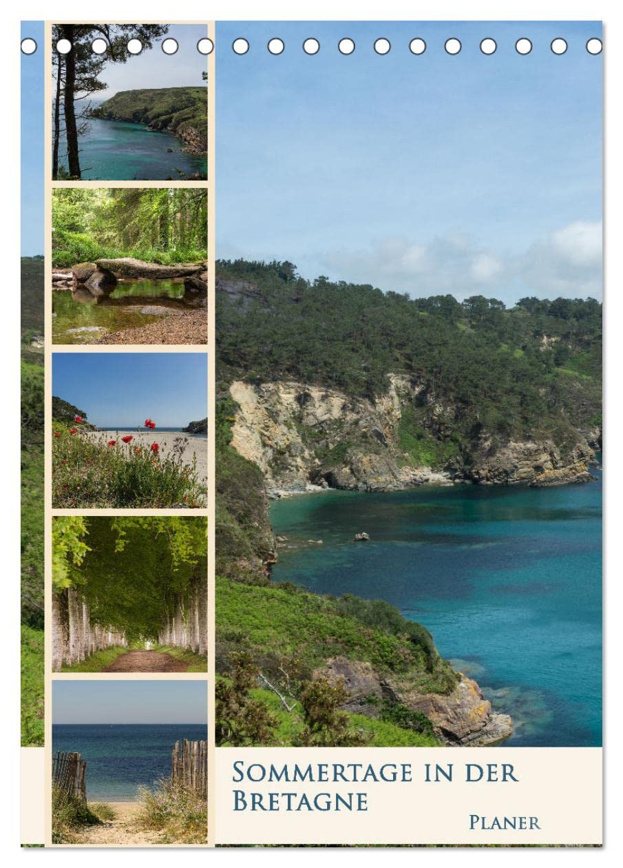 Sommertage in der Bretagne (Tischkalender 2026 DIN A5 hoch), CALVENDO Monatskalender: Schöner planen mit den Bildern der zauberhaften Bretagne (CALVENDO Orte) Leisure, Home & Garden