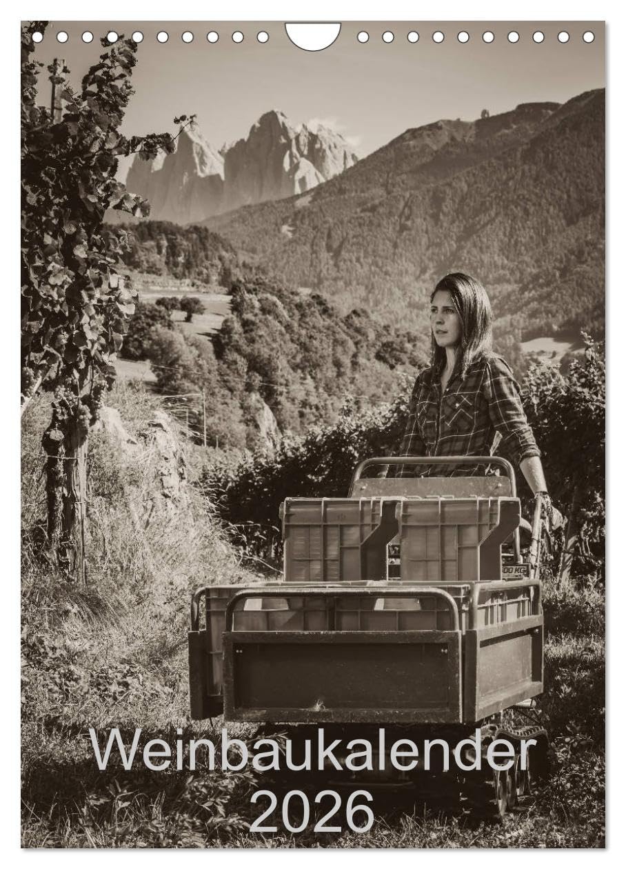 Weinbaukalender 2026 (Wandkalender 2026 DIN A4 hoch), CALVENDO Monatskalender: Weinbäuerin bei der Arbeit (CALVENDO Erotik) Calendars