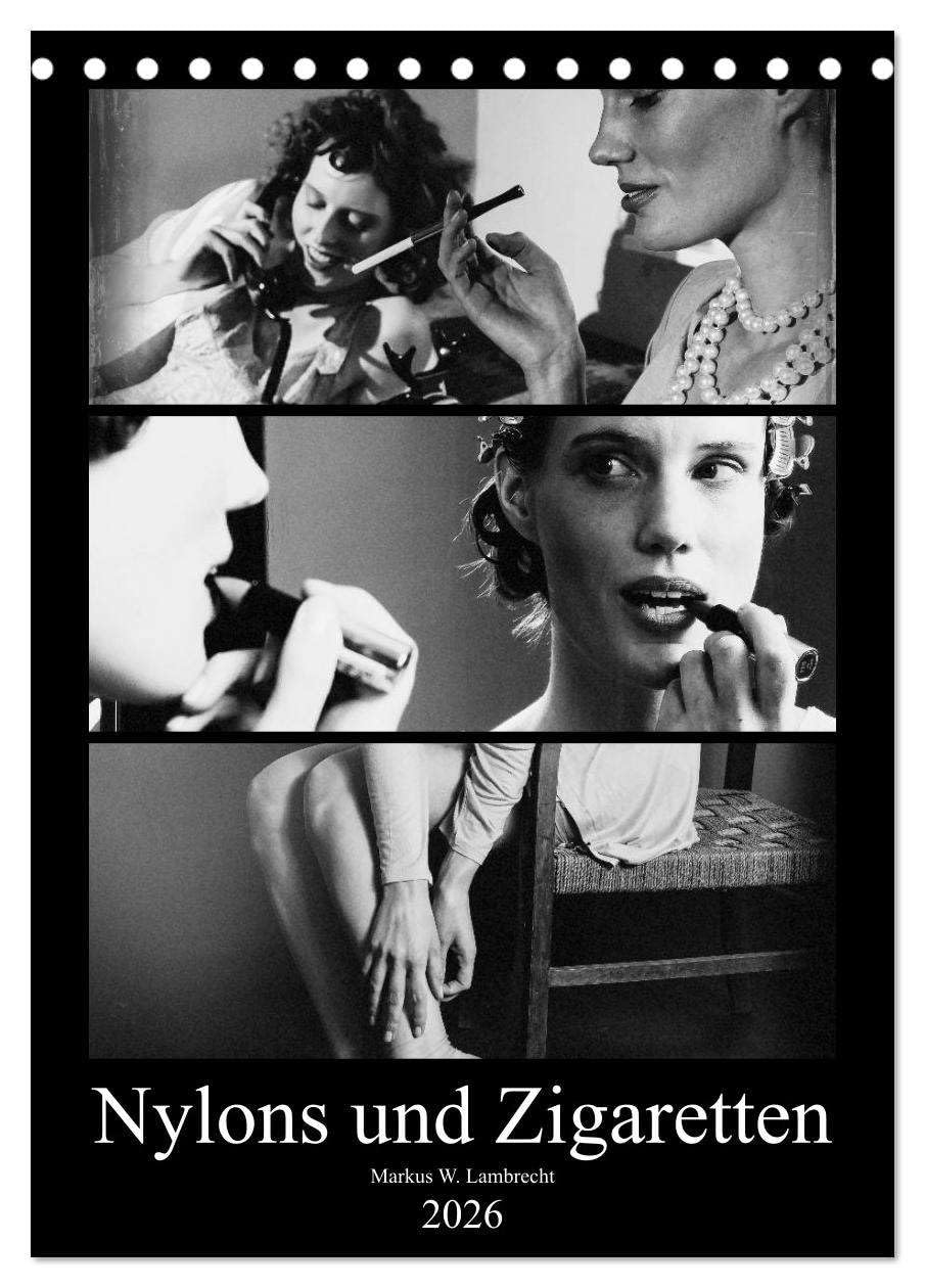 Nylons und Zigaretten (Tischkalender 2026 DIN A5 hoch), CALVENDO Monatskalender: Das Porträt zweier moderner Frauen der Zwischenkriegszeit (CALVENDO Erotik) Calendars