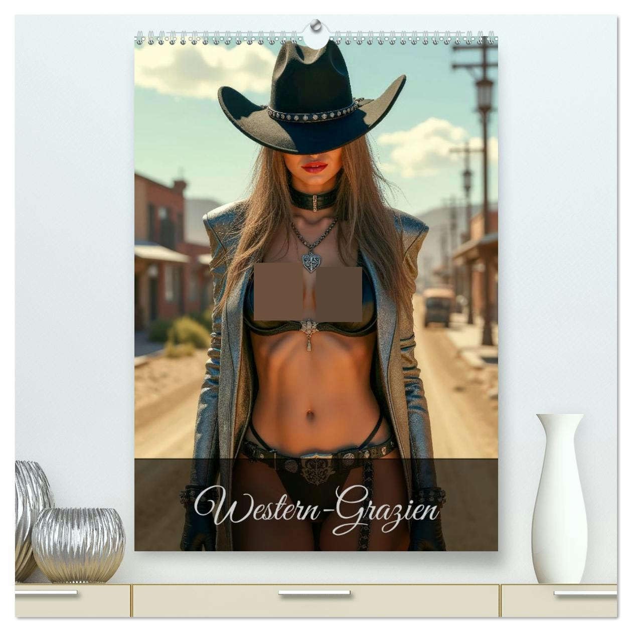 Western-Grazien (hochwertiger Premium Wandkalender 2026 DIN A2 hoch), Kunstdruck in Hochglanz: Wilde Schönheiten des Westens (CALVENDO Erotik) Calendars
