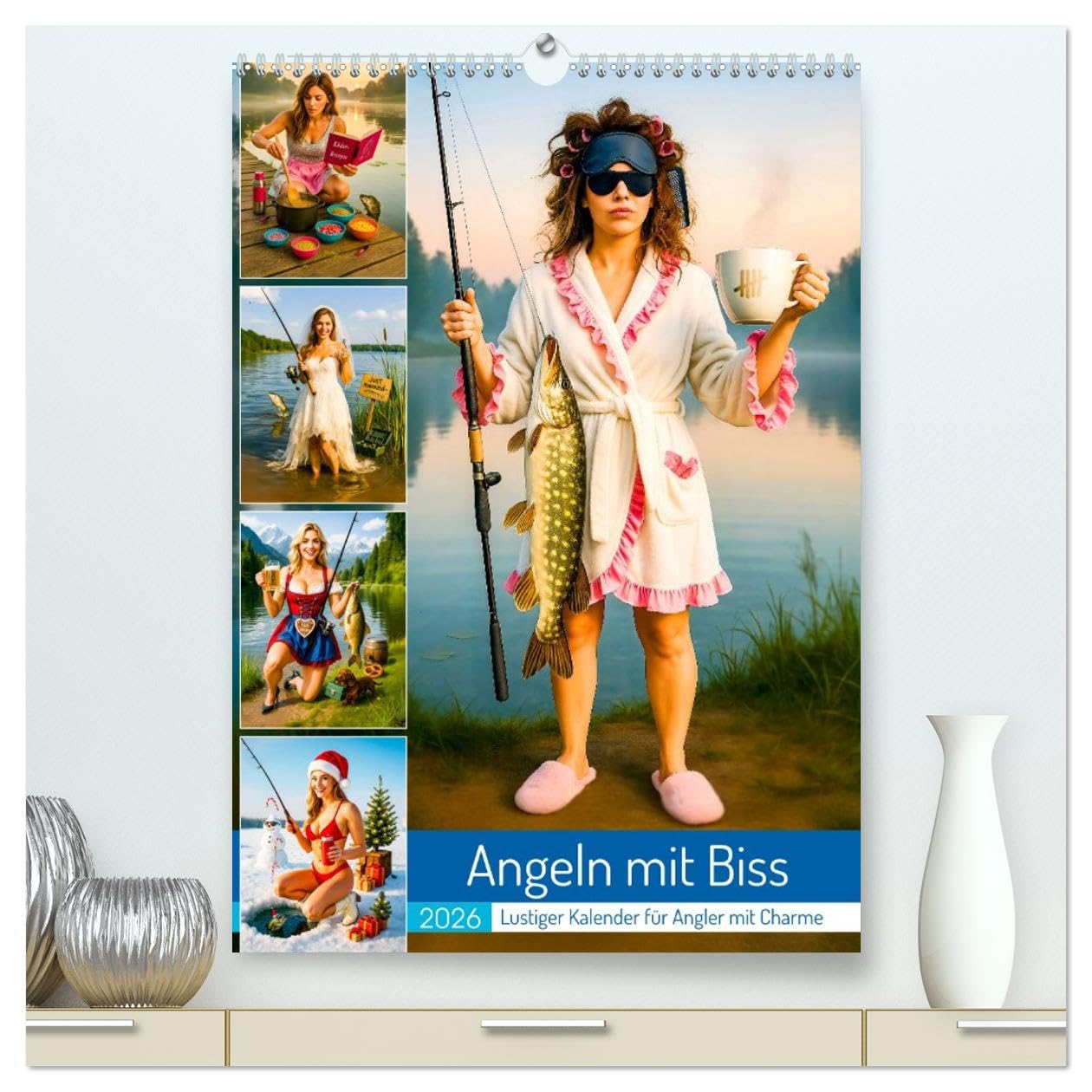 Angeln mit Biss - Lustiger Kalender für Angler mit Charme (hochwertiger Premium Wandkalender 2026 DIN A2 hoch), Kunstdruck in Hochglanz: Der Kalender ... und Berufspilker (CALVENDO Hobbys) Social Sciences