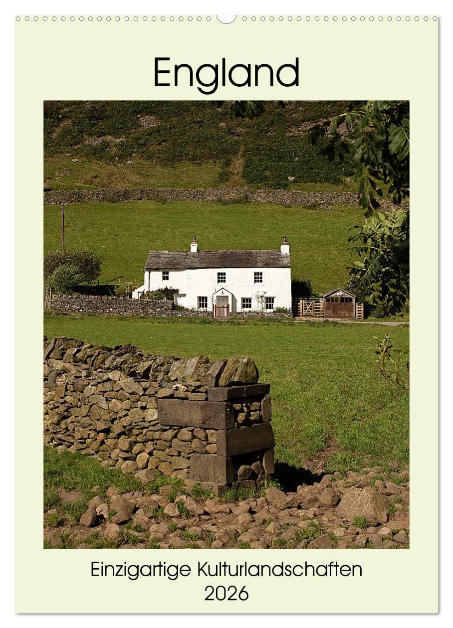England - Einzigartige Kulturlandschaften (Wandkalender 2026 DIN A2 hoch), CALVENDO Monatskalender: Der Monatskalender zeigt ausgewählte Landschaften, ... und Architekturen Englands. (CALVENDO Orte) Film, Art & Culture