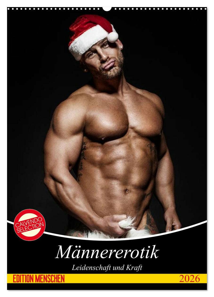 Männererotik. Leidenschaft und Kraft (Wandkalender 2026 DIN A2 hoch), CALVENDO Monatskalender: Stilvolle Männererotik und starke Muskeln für schöne Momente (CALVENDO Erotik) Calendars