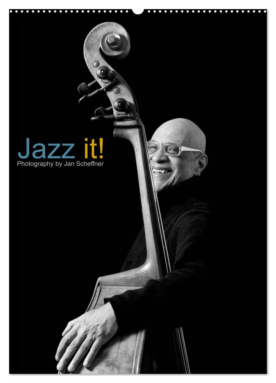 Jazz it! (Wandkalender 2026 DIN A2 hoch), CALVENDO Monatskalender: Faszinierende S/W Portraits von Jazzmusikern. (CALVENDO Kunst) Film, Art & Culture