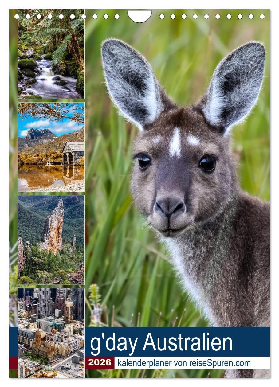 g'day Australien 2026 (Wandkalender 2026 DIN A4 hoch), CALVENDO Monatskalender: Praktischer Kalenderplaner mit abwechslungsreichen Fotos aus dem ... begleitet Sie durch das Jahr. (CALVENDO Orte) Film, Art & Culture