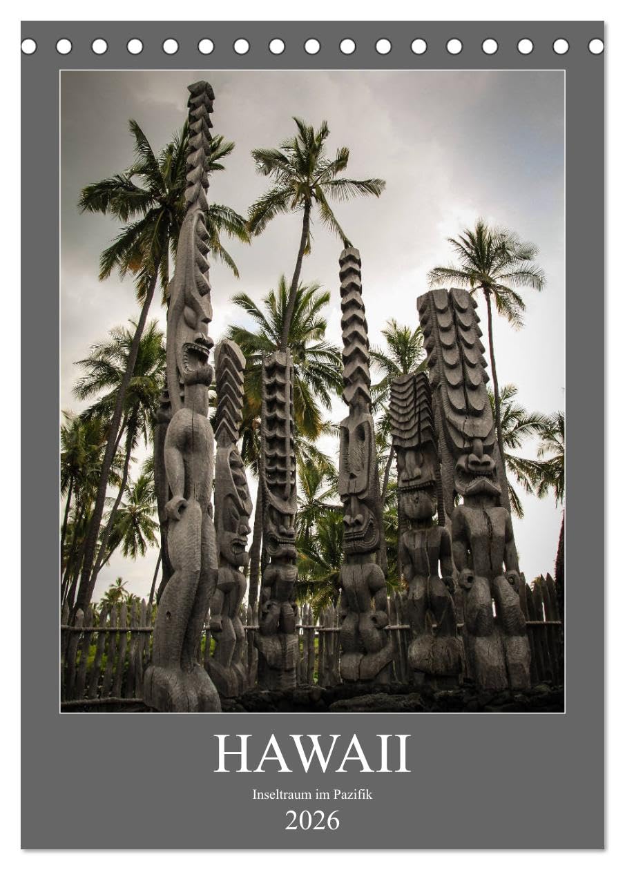 Hawaii - Inseltraum im Pazifik (Tischkalender 2026 DIN A5 hoch), CALVENDO Monatskalender: Die schönsten Aufnahmen aller 5 Hauptinseln Oahu, Big Island, Maui, Kauai und Molokai. (CALVENDO Orte) Leisure, Home & Garden