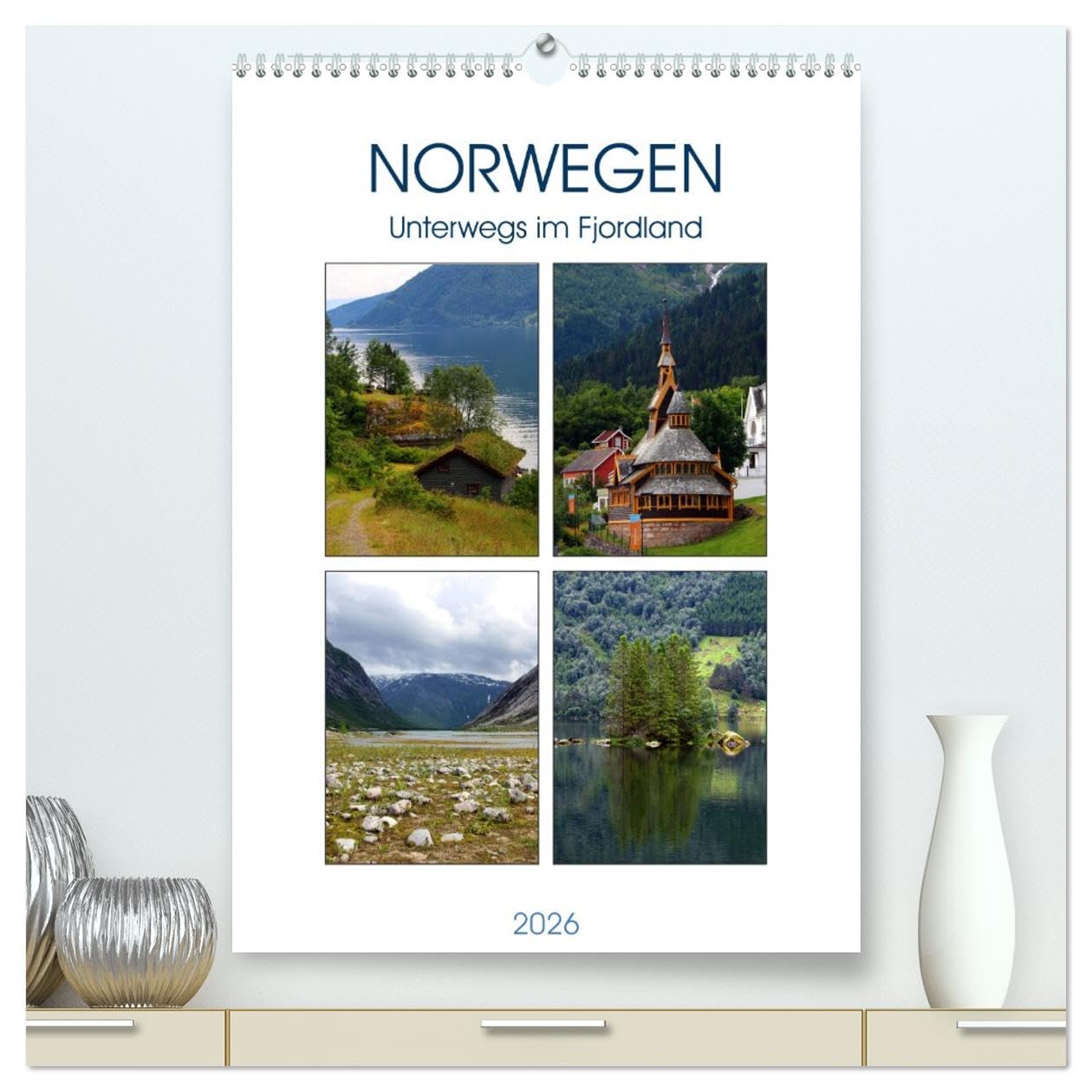Norwegen - Unterwegs im Fjordland (hochwertiger Premium Wandkalender 2026 DIN A2 hoch), Kunstdruck in Hochglanz: Westnorwegen und seine Fjorde (CALVENDO Orte) Film, Art & Culture