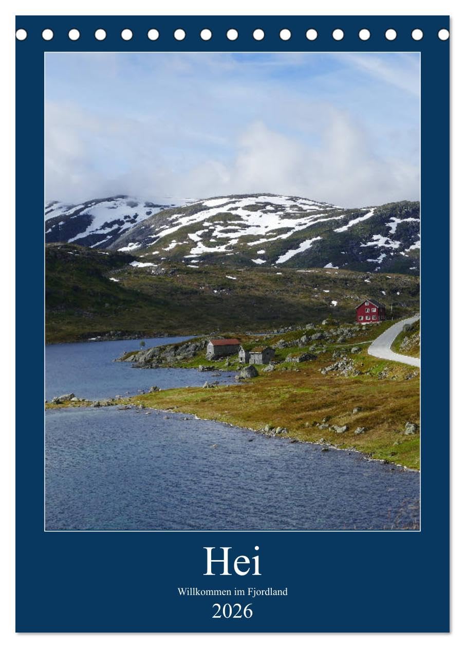 Hei - Willkommen im Fjordland (Tischkalender 2026 DIN A5 hoch), CALVENDO Monatskalender: Fjord-Norwegen (CALVENDO Orte) Leisure, Home & Garden