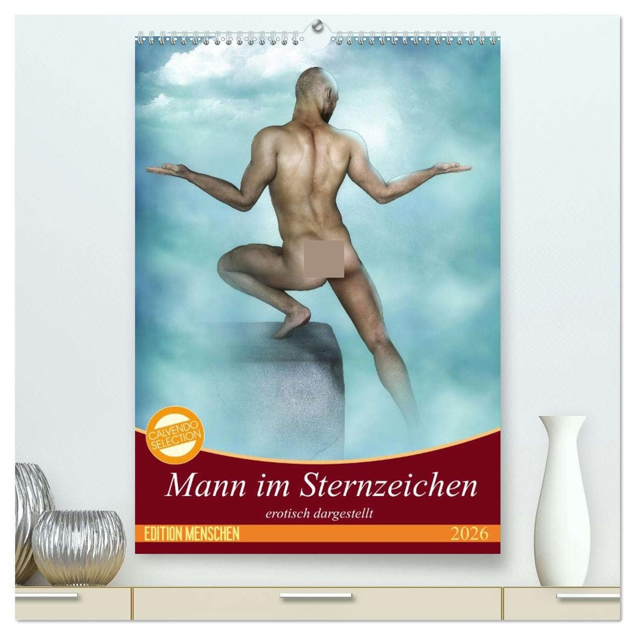 Mann im Sternzeichen (hochwertiger Premium Wandkalender 2026 DIN A2 hoch), Kunstdruck in Hochglanz: Erotische Männer begleiten das Jahr. (CALVENDO Erotik) Calendars