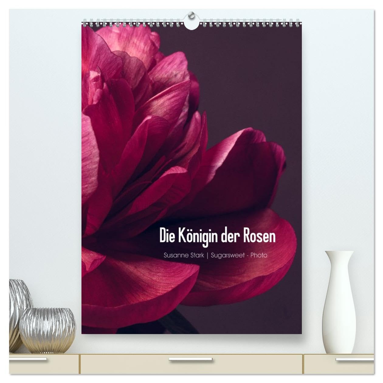 Die Königin der Rosen (hochwertiger Premium Wandkalender 2026 DIN A2 hoch), Kunstdruck in Hochglanz: Detailaufnahmen verschiedener Pfingstrosen (CALVENDO Natur) Photography