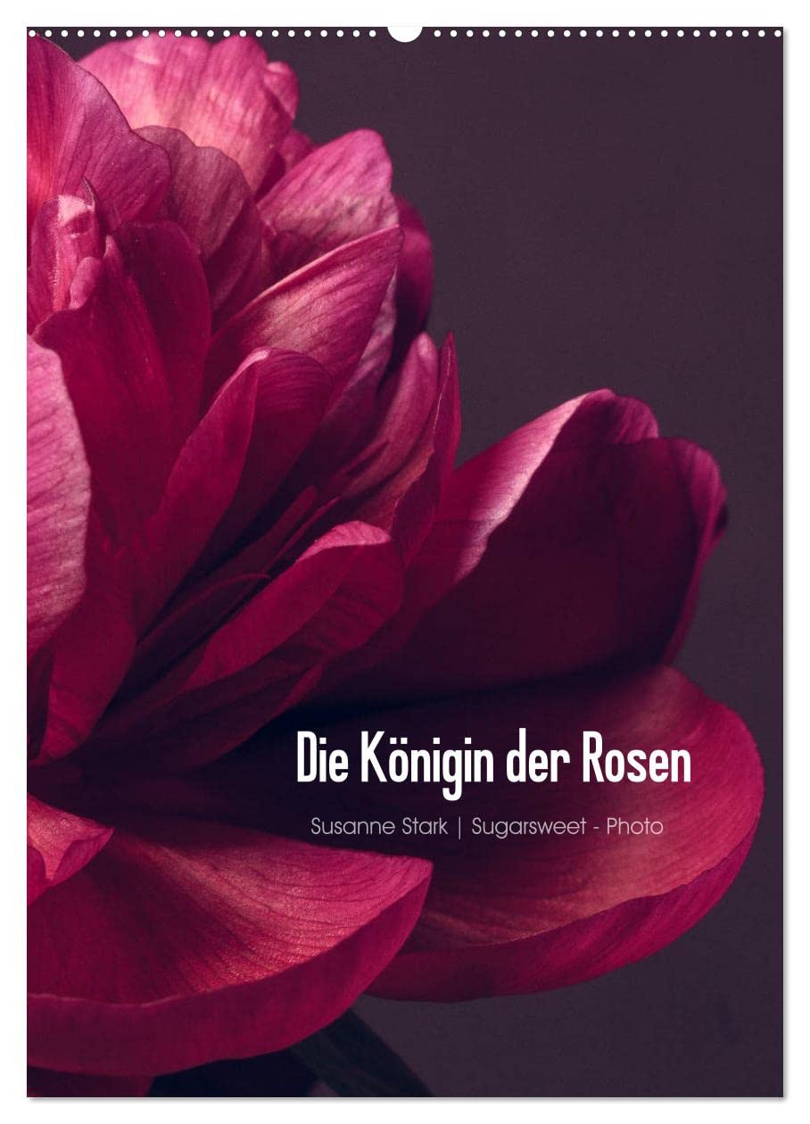 Die Königin der Rosen (Wandkalender 2026 DIN A2 hoch), CALVENDO Monatskalender: Detailaufnahmen verschiedener Pfingstrosen (CALVENDO Natur) Photography