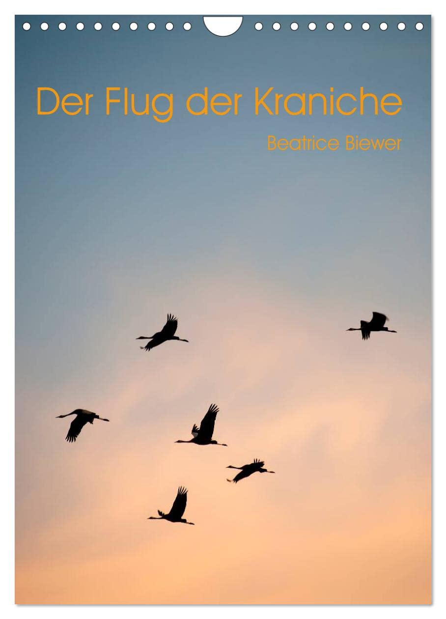 Der Flug der Kraniche (Wandkalender 2026 DIN A4 hoch), CALVENDO Monatskalender: Immer wieder faszinierend, der Flug der Kraniche (CALVENDO Tiere) Film, Art & Culture