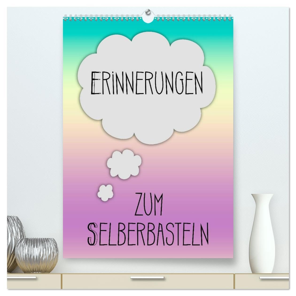 ERINNERUNGEN Zum Selberbasteln (hochwertiger Premium Wandkalender 2026 DIN A2 hoch), Kunstdruck in Hochglanz: Bringe mit Deinen Erinnerungen mehr Farbe hinein (CALVENDO Spass) Leisure, Home & Garden