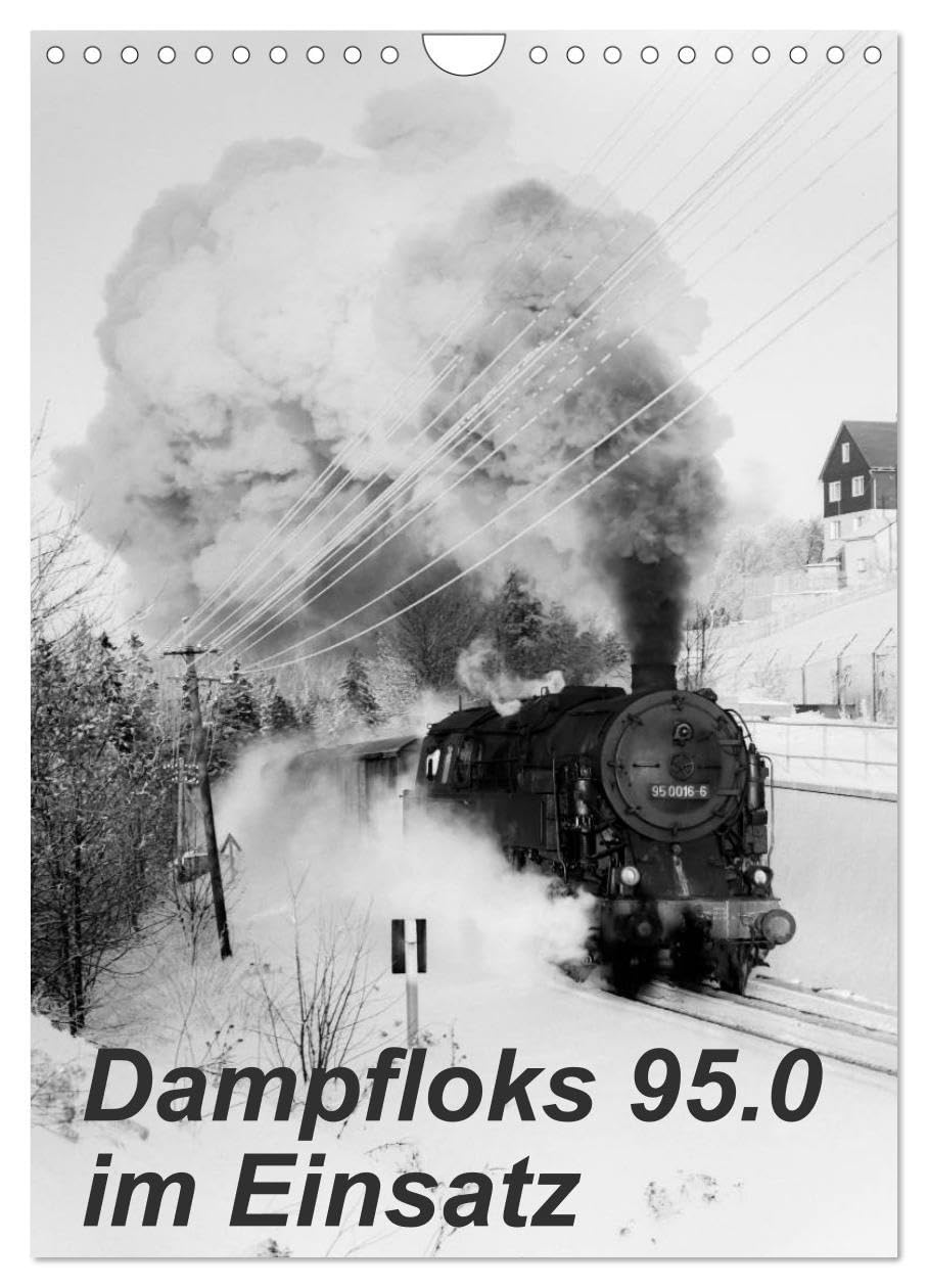 Dampfloks 95.0 im Einsatz (Wandkalender 2026 DIN A4 hoch), CALVENDO Monatskalender: Stimmungsvolle Dampflokaufnahmen aus dem Thüringer Wald (CALVENDO Technologie) Books