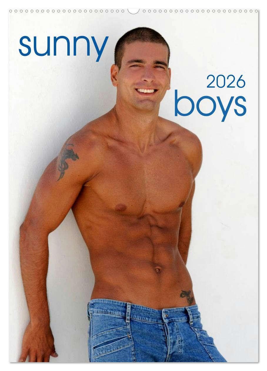 Sunny Boys (Wandkalender 2026 DIN A2 hoch), CALVENDO Monatskalender: 12 sportliche Männermodels mit Temperament und der Sonne im Herzen (CALVENDO Erotik) Social Sciences