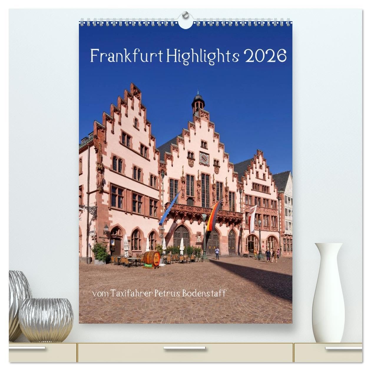 Frankfurt Highlights (hochwertiger Premium Wandkalender 2026 DIN A2 hoch), Kunstdruck in Hochglanz: Einige der sehenswürdigen Attraktionen von Frankfurt am Main (CALVENDO Orte) Leisure, Home & Garden