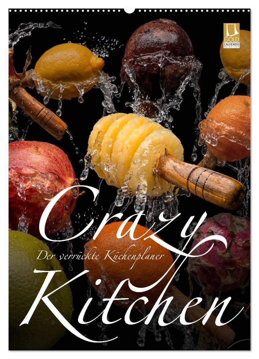 Crazy Kitchen - Der verrückte Küchenplaner (Wandkalender 2026 DIN A2 hoch), CALVENDO Monatskalender: Ein absolut einmaliger Küchenplaner des Schöneicher Fotodesigners Olaf Bruhn (CALVENDO Lifestyle) Photography