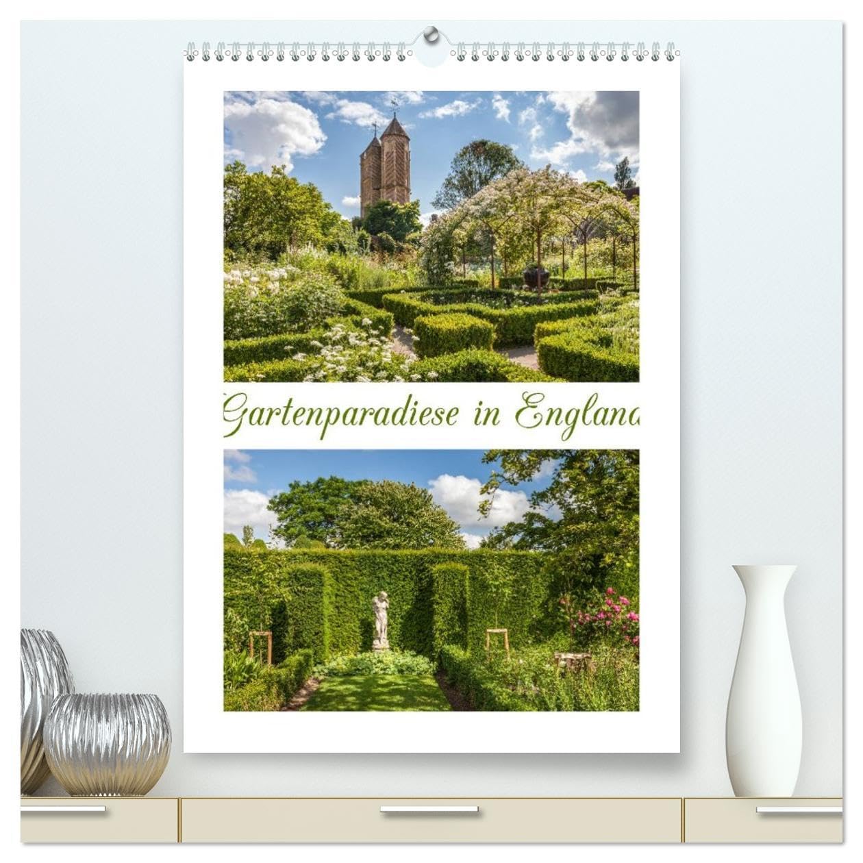 Gartenparadiese in England (hochwertiger Premium Wandkalender 2026 DIN A2 hoch), Kunstdruck in Hochglanz: Zauberhafte Momentaufnahmen aus den ... faszinierenden Detailbildern (CALVENDO Natur) Film, Art & Culture