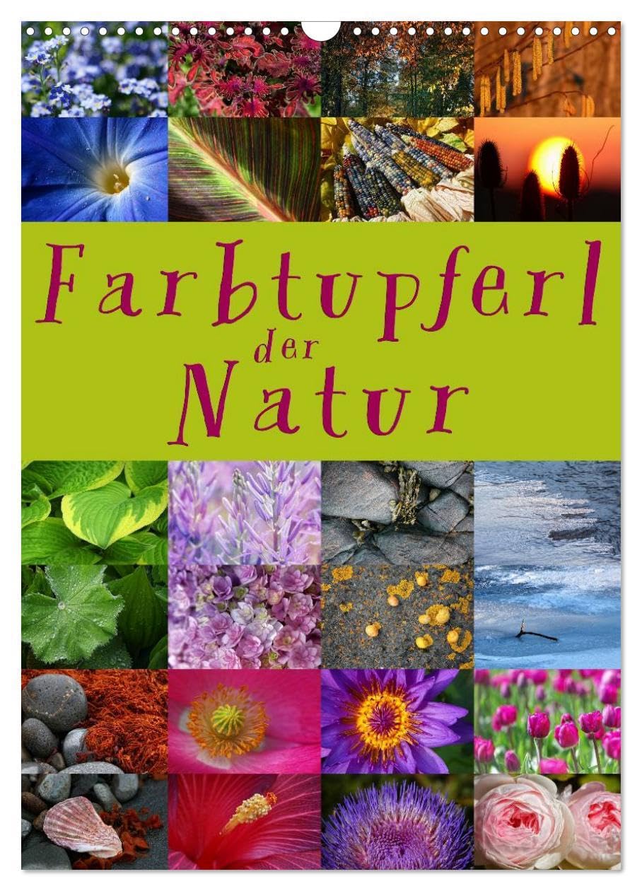 Farbtupferl der Natur (Wandkalender 2026 DIN A3 hoch), CALVENDO Monatskalender: 24 wunderbare Farbtupferl der Natur (CALVENDO Natur) Social Sciences