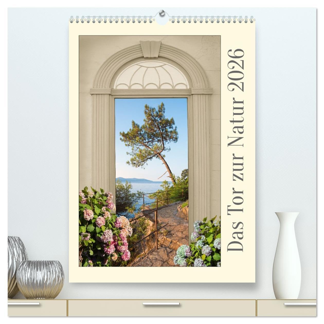 Das Tor zur Natur 2026 (hochwertiger Premium Wandkalender 2026 DIN A2 hoch), Kunstdruck in Hochglanz: Blick durch ein altes Tor auf verschiedene Landschaften (CALVENDO Natur) Leisure, Home & Garden
