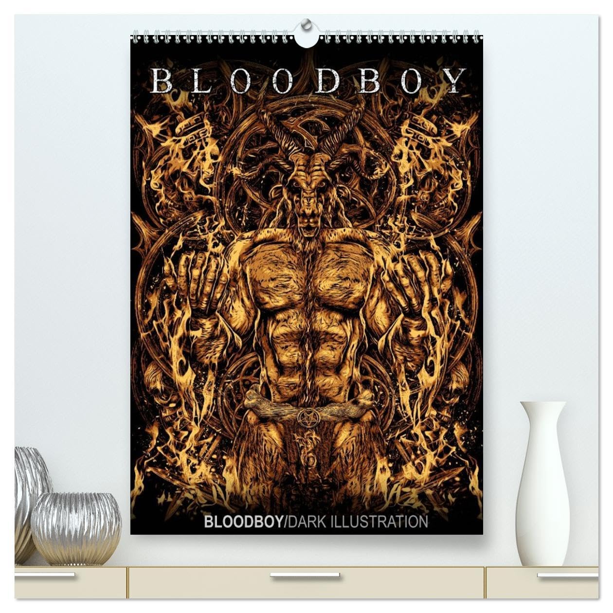 BLOODBOY/DARK ILLUSTRATION (hochwertiger Premium Wandkalender 2026 DIN A2 hoch), Kunstdruck in Hochglanz: Eine Auswahl an düsteren Horror-Illustrationen (CALVENDO Kunst) Horror & Mystery