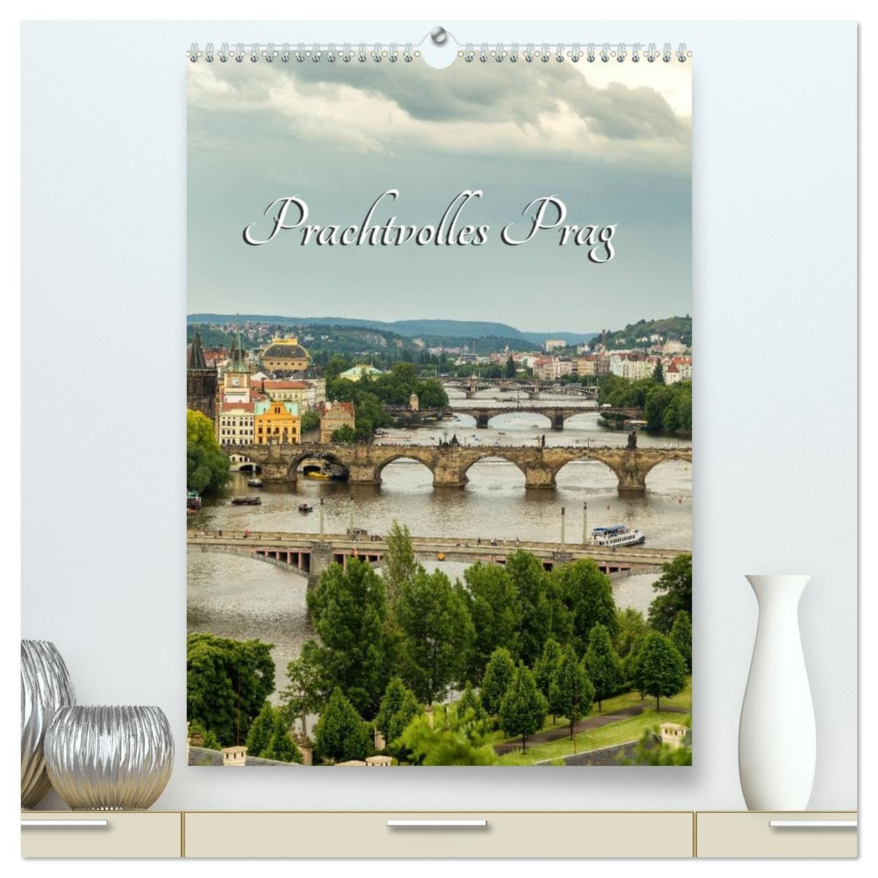 Prachtvolles Prag (hochwertiger Premium Wandkalender 2026 DIN A2 hoch), Kunstdruck in Hochglanz: Prag, die Goldene Stadt an der Moldau besticht durch geschichtliche Bauwerke. (CALVENDO Orte) Leisure, Home & Garden