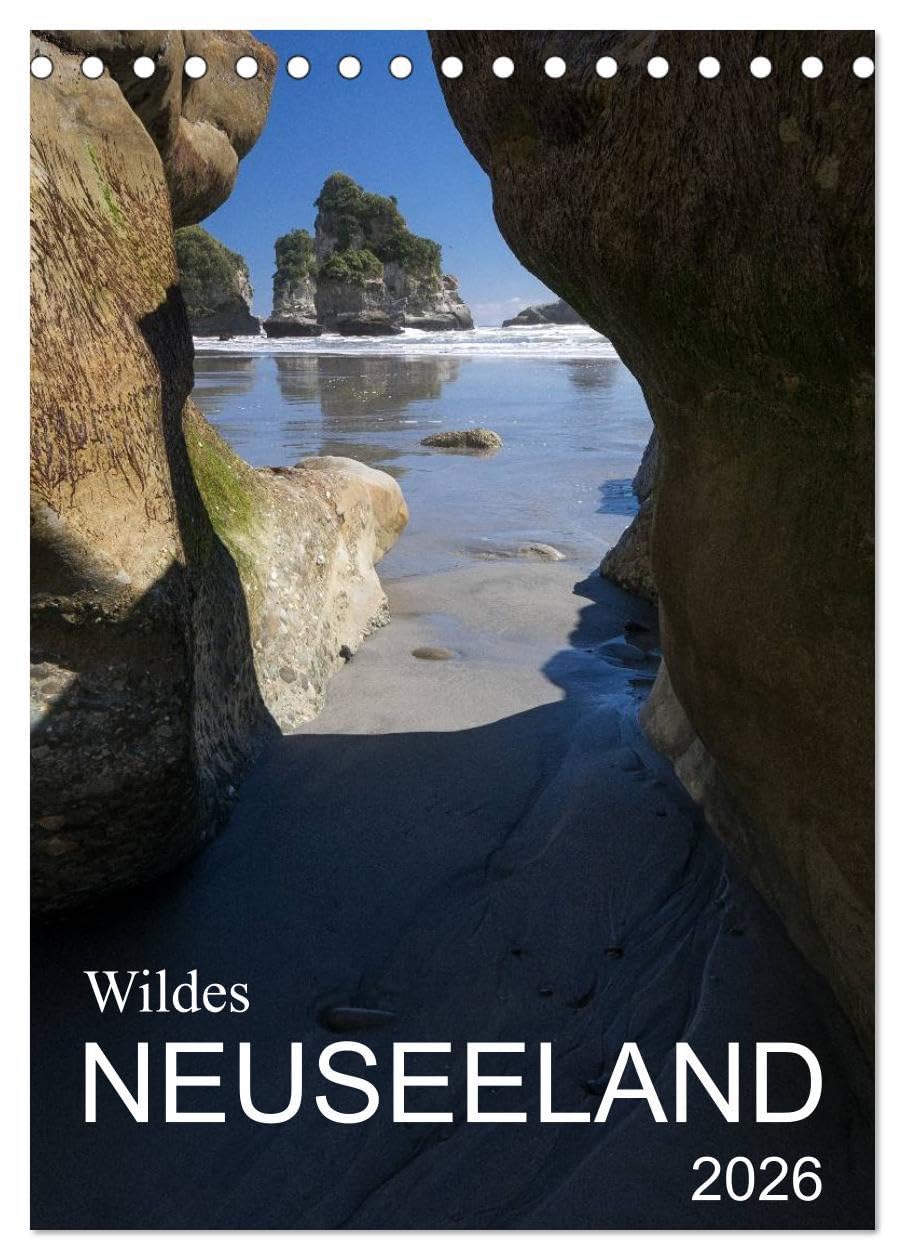 Wildes Neuseeland (Tischkalender 2026 DIN A5 hoch), CALVENDO Monatskalender: Momentaufnahmen aus dem Naturparadies Neuseeland, teilweise abseits der ausgetretenen Touristenpfade. (CALVENDO Natur) Leisure, Home & Garden