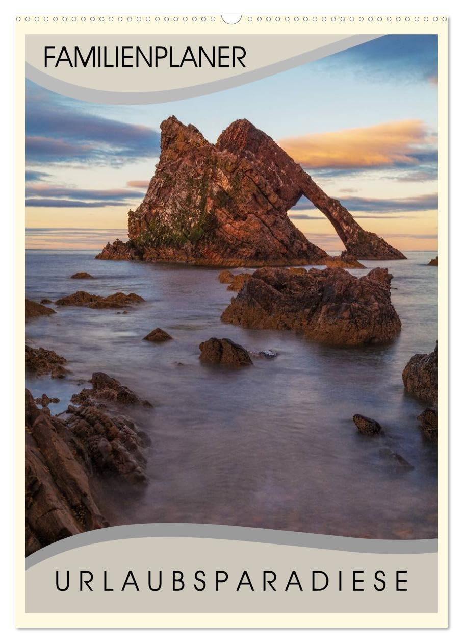 Urlaubsparadiese - Familienplaner (Wandkalender 2026 DIN A2 hoch), CALVENDO Monatskalender: Ein Familien- und Urlaubsplaner, der Urlaubsparadiese zeigt (CALVENDO Natur) Social Sciences