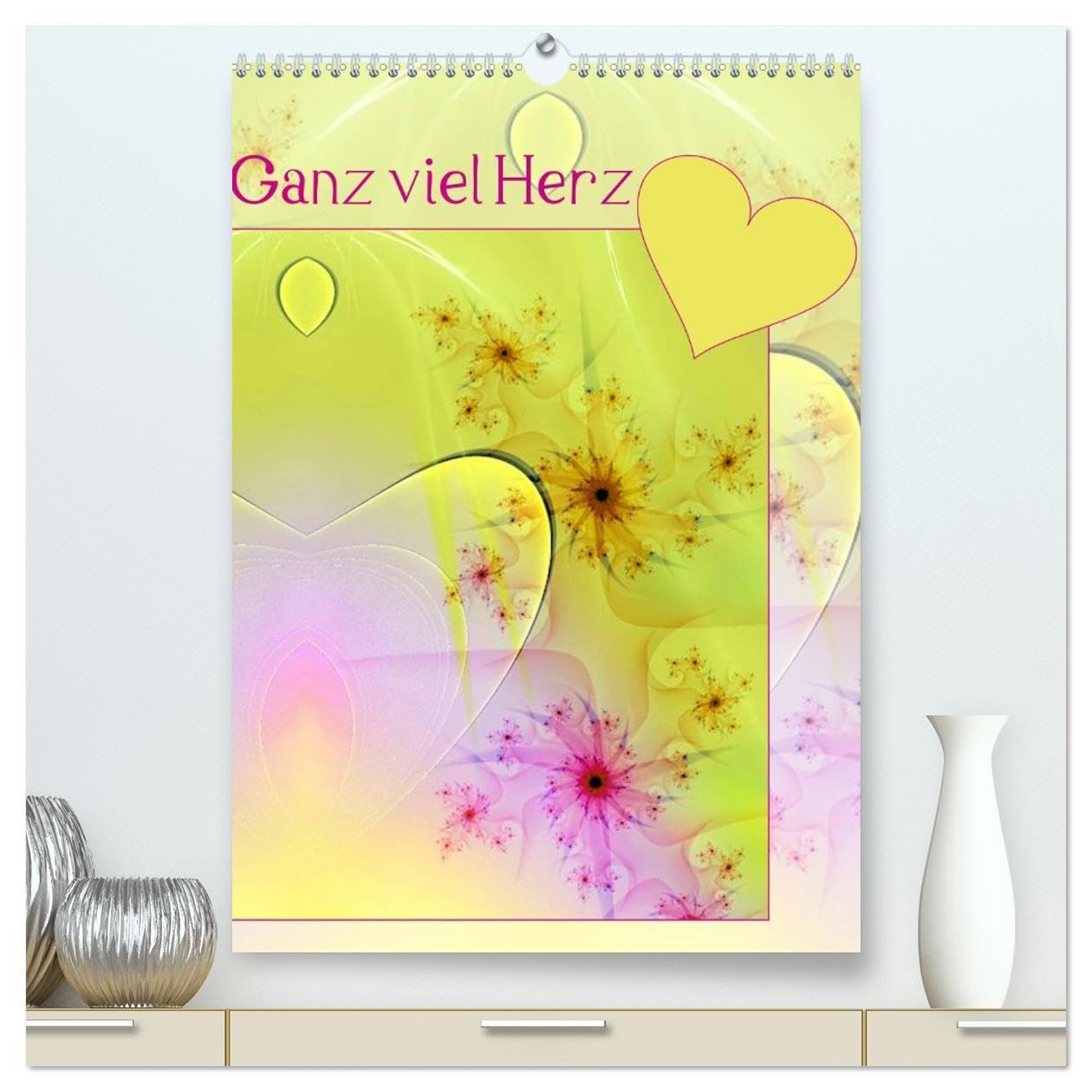 Ganz viel Herz (hochwertiger Premium Wandkalender 2026 DIN A2 hoch), Kunstdruck in Hochglanz: Ein fröhlich-buntes Fest der Liebe (CALVENDO Kunst) Film, Art & Culture