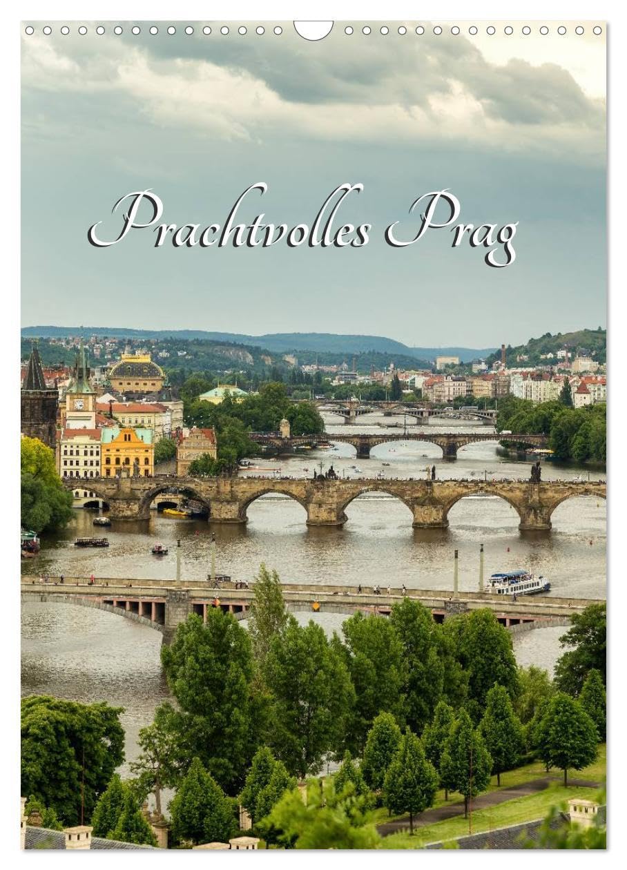 Prachtvolles Prag (Wandkalender 2026 DIN A3 hoch), CALVENDO Monatskalender: Prag, die Goldene Stadt an der Moldau besticht durch geschichtliche Bauwerke. (CALVENDO Orte) Leisure, Home & Garden