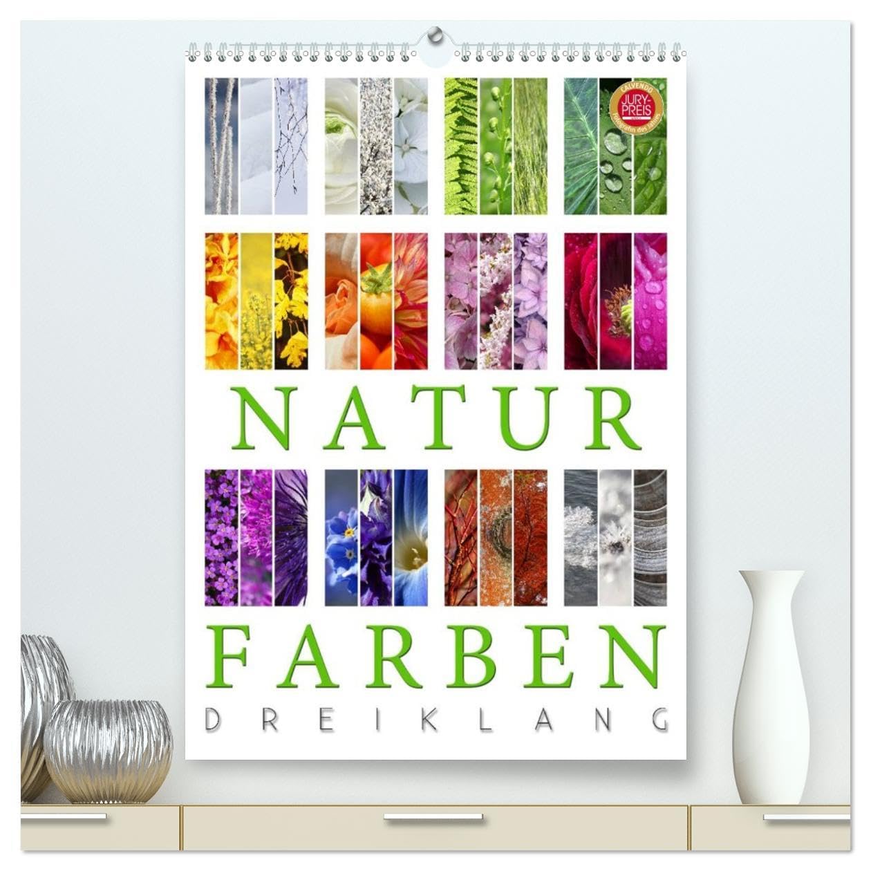 Natur Farben Dreiklang (hochwertiger Premium Wandkalender 2026 DIN A2 hoch), Kunstdruck in Hochglanz: Erleben Sie die Farben der Natur in 12 wunderbaren Triptych Kompositionen (CALVENDO Natur) Social Sciences