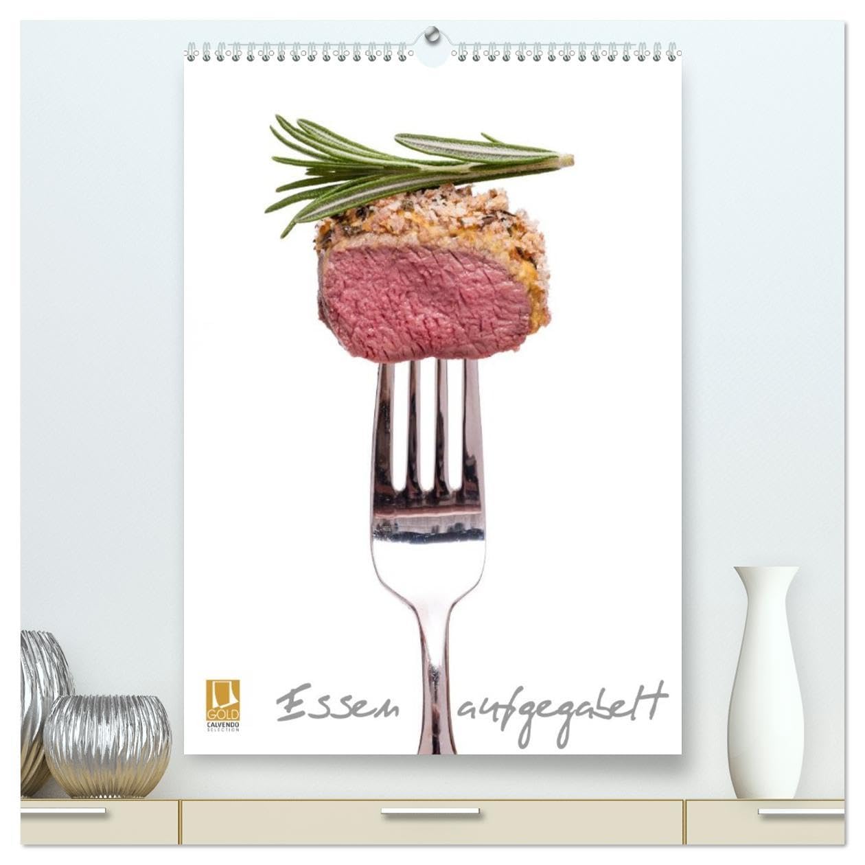 Essen aufgegabelt (hochwertiger Premium Wandkalender 2026 DIN A2 hoch), Kunstdruck in Hochglanz: Leckeres Essen auf einer Gabel (CALVENDO Lifestyle) Leisure, Home & Garden