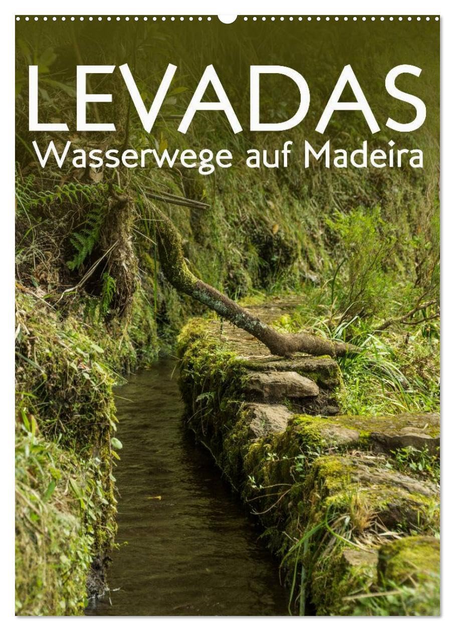 Levadas - Wasserwege auf Madeira (Wandkalender 2026 DIN A2 hoch), CALVENDO Monatskalender: Wandern entlang der Levadas im Madeirischen Urwald (CALVENDO Orte) Film, Art & Culture