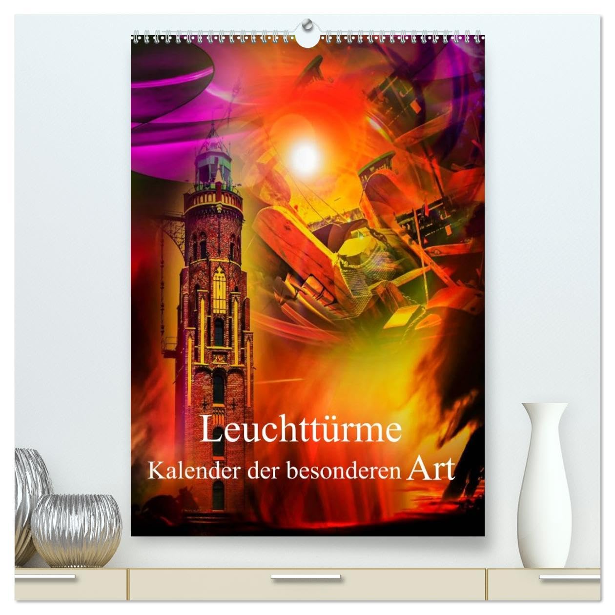 Leuchttürme Kalender der besonderen Art (hochwertiger Premium Wandkalender 2026 DIN A2 hoch), Kunstdruck in Hochglanz: Lassen Sie sich vom Leuchten ... verzaubern. (CALVENDO Kunst) Film, Art & Culture