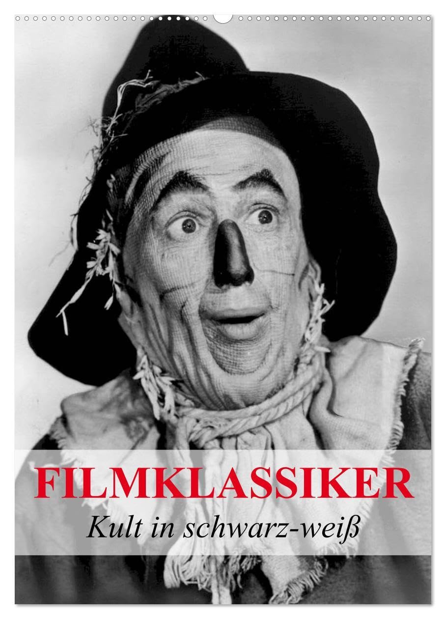 Filmklassiker - Kult in schwarz-weiß (Wandkalender 2026 DIN A2 hoch), CALVENDO Monatskalender: Zeitgeist und Kult aus der Vergangenheit der Filmwelt (CALVENDO Kunst) Living & Furnishing