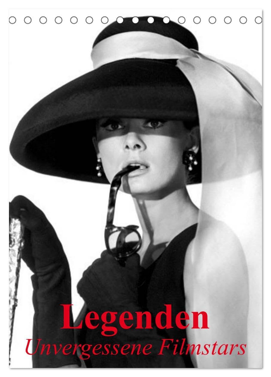 Legenden - Unvergessene Filmstars (Tischkalender 2026 DIN A5 hoch), CALVENDO Monatskalender: Berühmte Filmstars einer großartigen Hollywood-Epoche (CALVENDO Menschen) Living & Furnishing